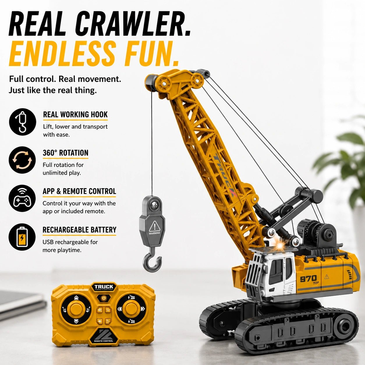 Mini RC Crawler Crane - MiniKays