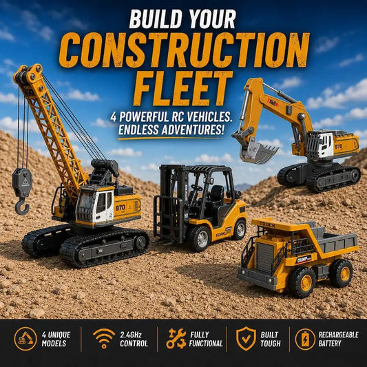 1/64 Mini RC Construction Fleet Bundle - MiniKays