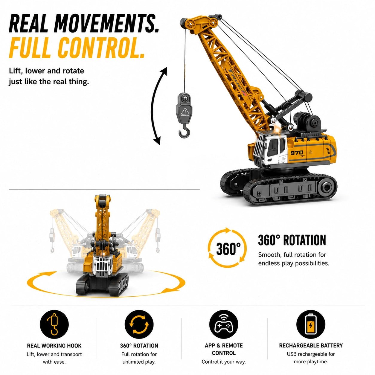 Mini RC Crawler Crane - MiniKays