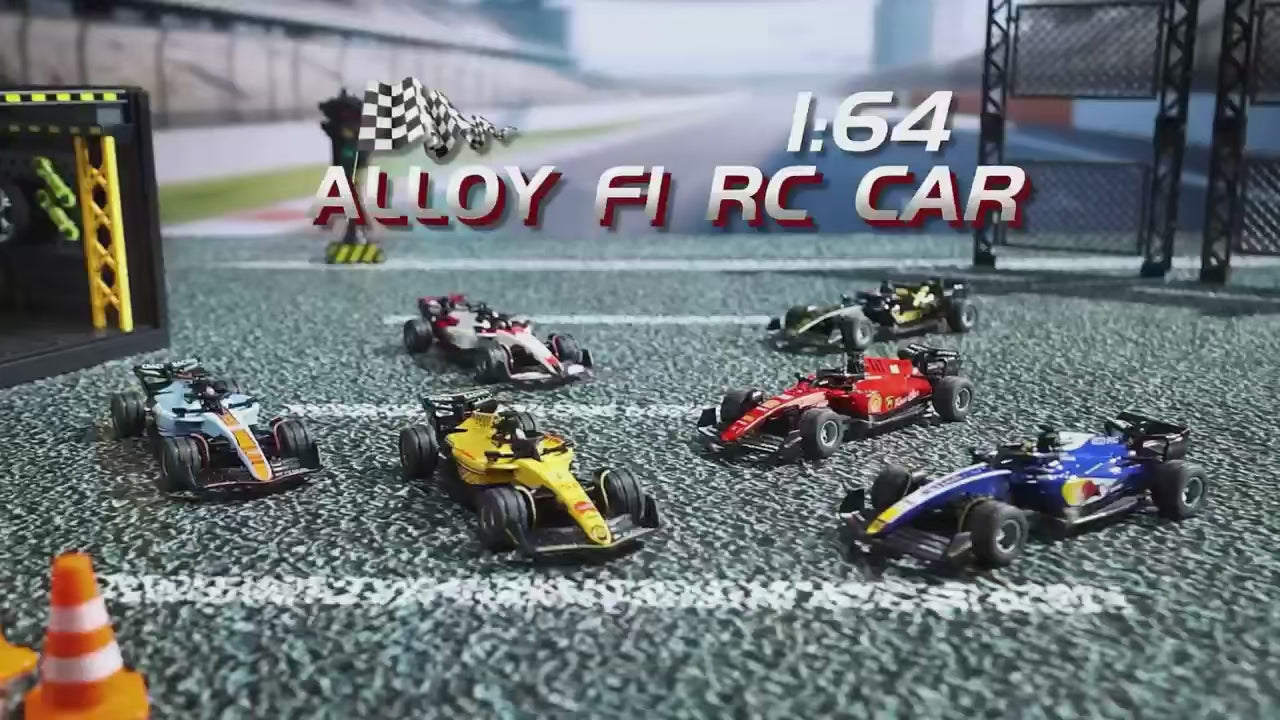 Load video: Mini RC F1 car racing